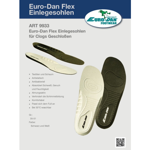 Eurodan E9933 Antistatische Inlegzool Zwart - Maat 48 - 00.039.012.48