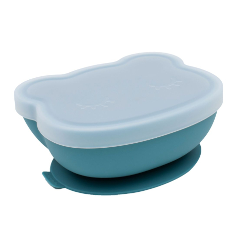 We Might Be Tiny Kom m. Zuignap - Silicone - Blue Schemering - We Might Be Tiny - OneSize - Kommen