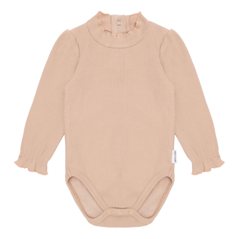 Hust and Claire Romper l/s - HCBri - Rugby Tan - Hust and Claire - 2 jaar (92) - Rompers Lange Mouw