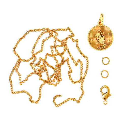 Me&My BOX Ketting m. Dierenriem - Leeuw - Verguld - Me&My BOX - OneSize - Sieraden
