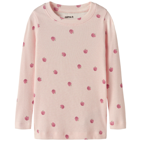 Name It Blouse - Rib - Nmffoapple - Wieg Roze - Name It - 4 jaar (104) - Shirts