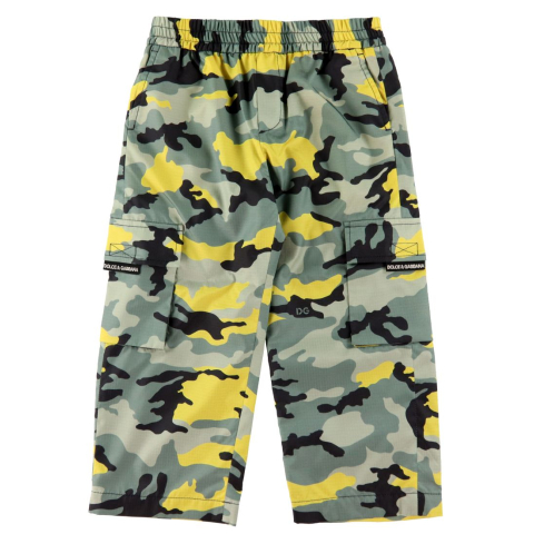 Dolce & Gabbana Shell broek - DG Skate - Camouflage - Dolce & Gabbana - 10 jaar (140) - Hardshell-broeken