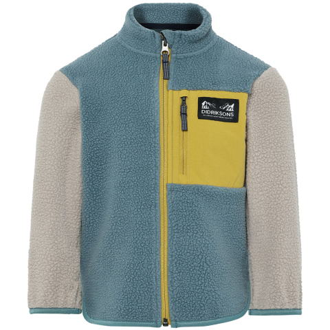 Didriksons Fleece Jas - Teddy - Antenne - Fabriek Blue - Didriksons - 110 - Fleece Jassen