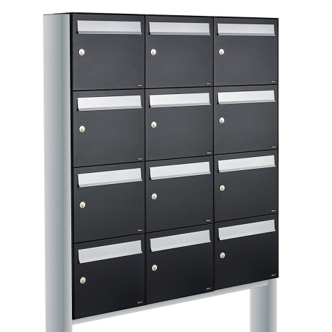 Allux Flow Set 3-Breed, 4-Hoog Op Statief Zwart - 40040070_3x4s