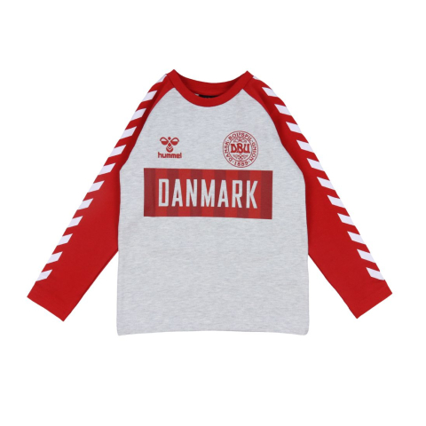 Hummel Blouse - DBU - hmlHoera - Grijs Gevlekt/Rood - Hummel - 9 jaar (134) - Shirts