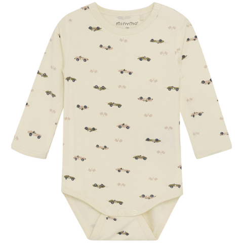 Minymo Romper l/s - Viscose - Overlandtocht - Minymo - 74 - Rompers Lange Mouw