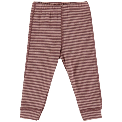 Joha Leggings - Wol - Rose m. Strepen - Joha - 100 - Leggings - Wol