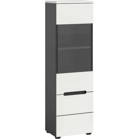 Furnilux Canu vitrinekast staand-hangend nb basalt nb abs. nb