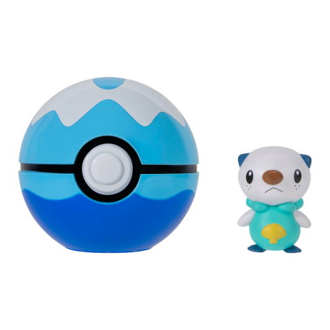 Pokémon Figuur - Clip 'N' GO - Oshawott m. Dive Bal - Pokémon - OneSize - Speelgoedfiguren