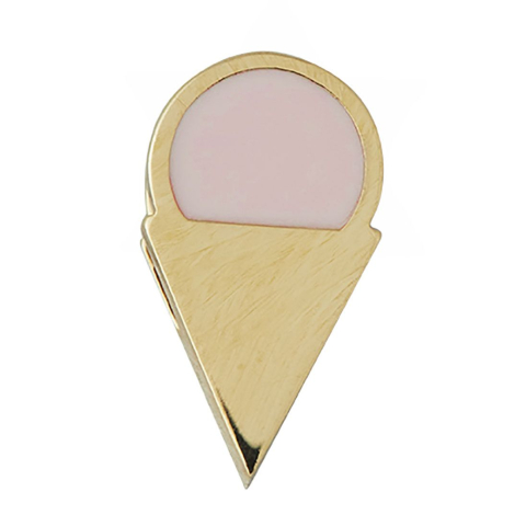 Design Letters Hanger Naar Ketting - Ijs - Goud/Roze - Design Letters - OneSize - Sieraden