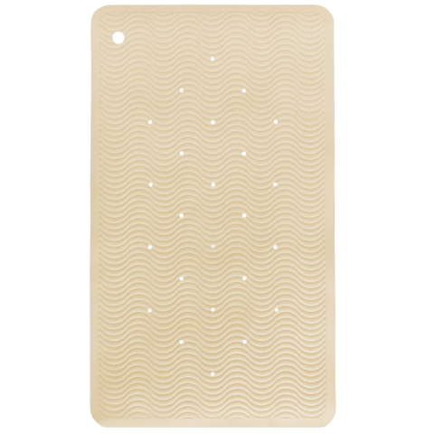 Hevea Douchemat - Natuurlijk Rubber - 70x40 cm - Wave Lang - Zan - Hevea - OneSize - Douchematten