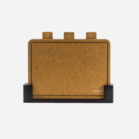 SORSO Home Harmony System Snijplanken van cellulosevezel + houder, 3 st.