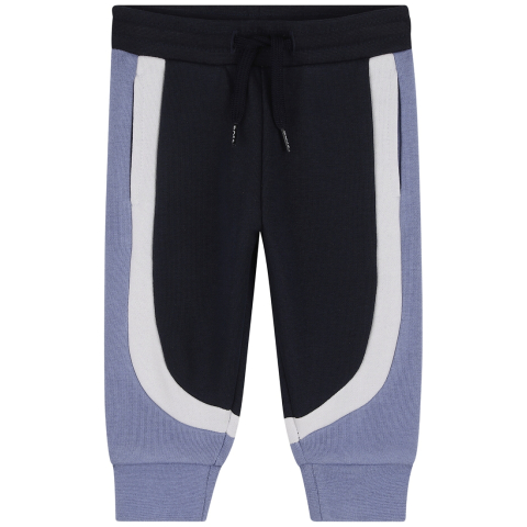 BOSS Joggingbroek - Navy/Lichtblauw - BOSS - 12 mnd - Joggingbroeken