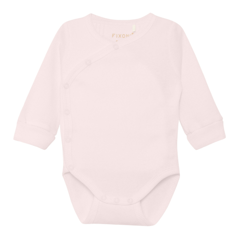 Fixoni Wikkelromper l/s - Rib - Stil Violet - Fixoni - 56 - Rompers Lange Mouw