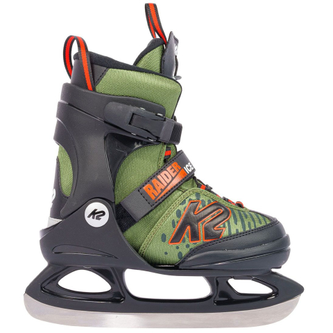 K2 Schaatsen - Raider Ice - Zwart/Groen - K2 - 26/31 - Schaatsen