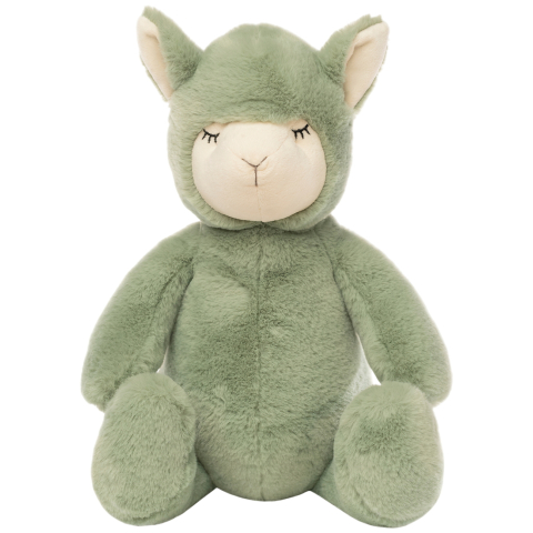NatureZoo Knuffel - 30 cm - Lama - Dusty Groen - NatureZoo - OneSize - Knuffels