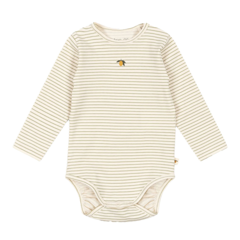 Konges Sløjd Romper l/s - Basic - Thee Stripe - Konges Sløjd - 2 jaar (92) - Rompers Lange Mouw