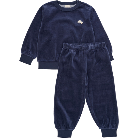 Fixoni Veloursset - Vintage Blue - Fixoni - 3 jaar (98) - Shirts
