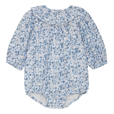 Minymo Romper l/s - Windsurfer m. Bloemen - Minymo - 68 - Rompers Lange Mouw