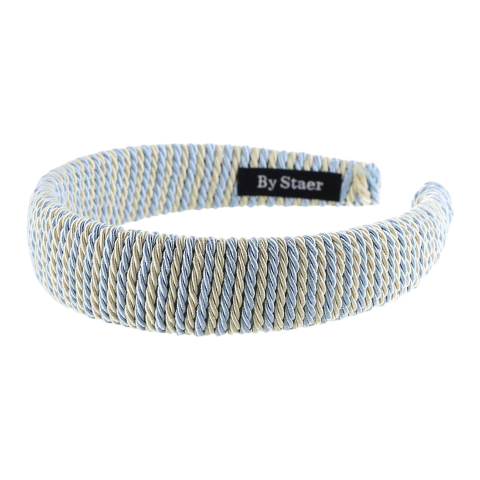 By Stær Haarband - Melissa - Gebroken wit/Lichtblauw - By Stær - OneSize - Haaraccessoires