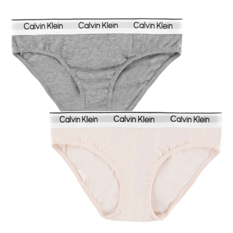 Calvin Klein Slips - 2-pack - Silver eeuw/Grijs Gevlekt - Calvin Klein - 8-10 jaar (128-140) - Slips