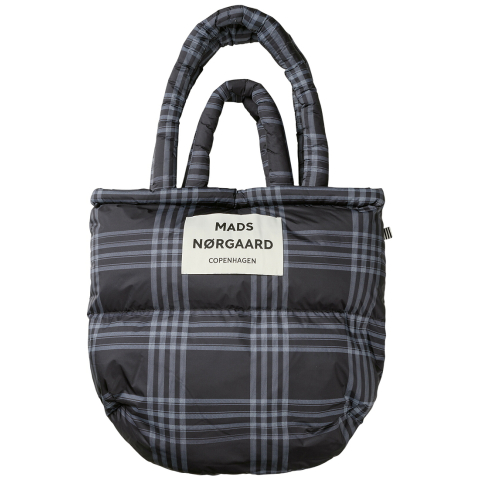 Mads Nørgaard Shopper - Light Ripstop kussen - Black/Vanilla Ice - Mads Nørgaard - OneSize - Tassen