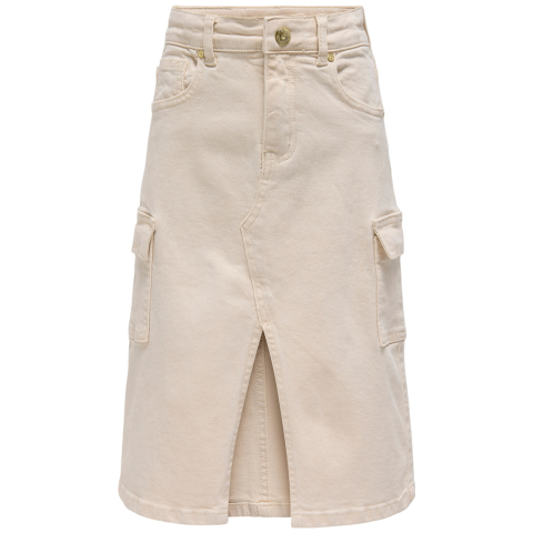 Kids Only Spijkerrok - Kogemily Cargo - Ecru - Kids Only - 14 jaar (164) - Rokken