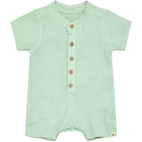 Huttelihut Zomer Romper - Mousseline - Grijs Mist - Huttelihut - 62 - Zomer Rompers