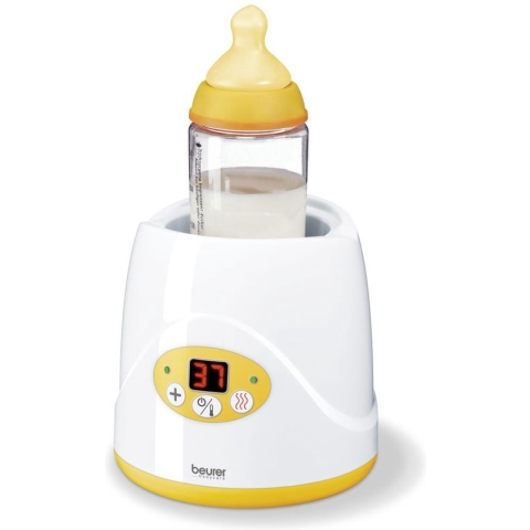 Beurer BY 52 Fles- en babyvoedingsverwarmer – Verwarmen en warm houden – Digitale temp weergave – LED display – Geschikt voor gangbare potjes/flesjes – Indicatielamp – Automatische uitschakeling - Deksel