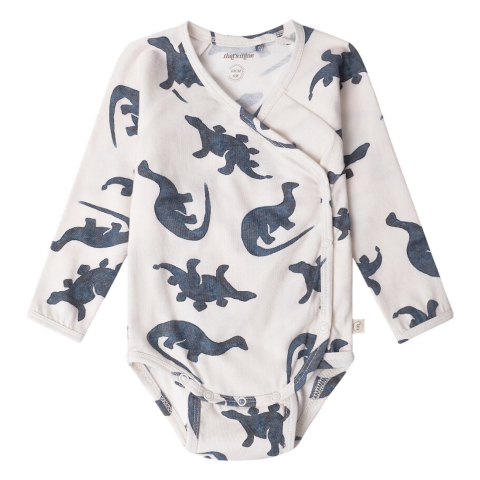 That's Mine Wikkelromper l/s - Elimar - Mono Dino - Thats Mine - 62 - Rompers Lange Mouw
