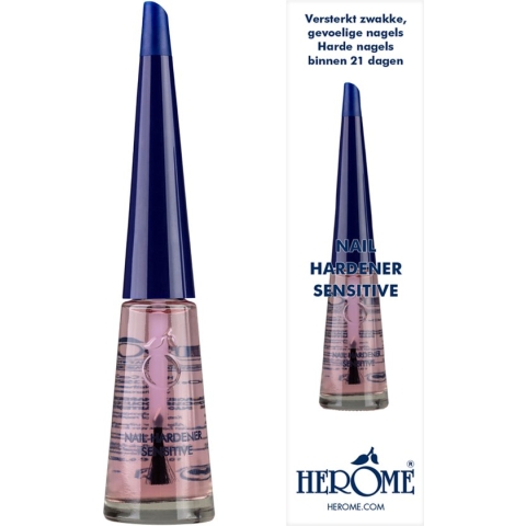 Herome Nagelverharder Sensitive - Nagelversterker Nagellak Nagelverzorging - maakt nagels sterk en biedt een milde verzorging - 10ml.