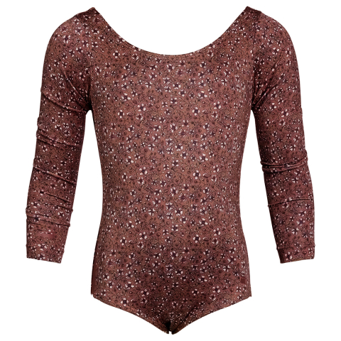 Rethinkit Turnpak - Frida - Rose Brown Bloemen - Rethinkit - 3-4 jaar (98-104) - Turnpakken