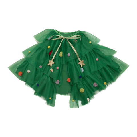 Mimi & Lula Cape - Groene Kerstboom - Mimi & Lula - OneSize - Verkleedkleren