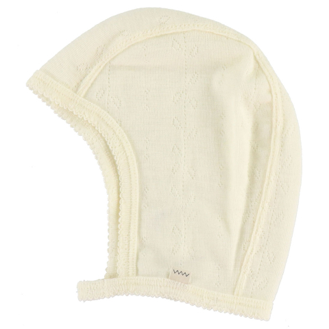 MarMar Babymuts - Hoody - Wol - Natural - MarMar - 68 - Babymutsen