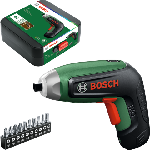 Bosch Groen IXO 8 4V Accuschroevendraaier (1x Compact Power 4V accu 2,0 Ah, 10 bits) - 06039G4000