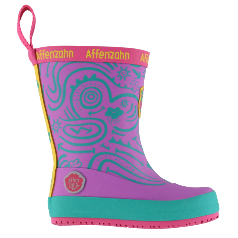 Affenzahn Regenlaarzen - Plashy Owl - Barefoot - Paars - Affenzahn - 28 - Regenlaarzen