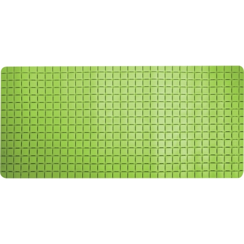 Douche/bad anti-slip mat badkamer - rubber - limegroen - 76 x 36 cm - rechthoek -