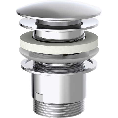 Kirchhoff universele wastafelafvoergarnituur, pop-up 1 1/4" (5/4") | Chroom - 98807330