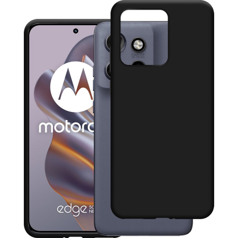 Just in Case Soft Design Motorola Edge 50 Neo Back Cover Zwart