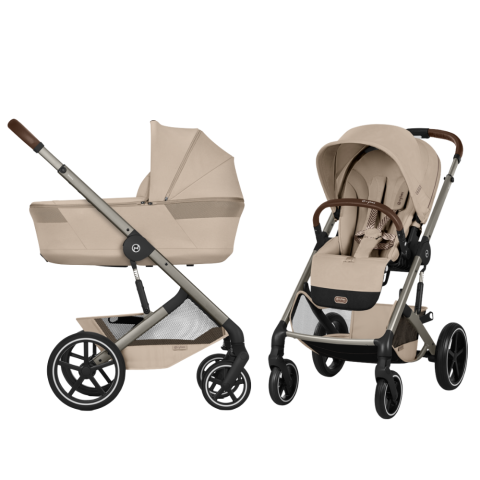 Kinderwagen Cybex Balios S Lux Almond Beige/Beige incl. Foldable Carrycot