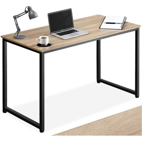 tectake – bureau tafel Flint 120 cm – indutrieel – lichtbruin - 404466