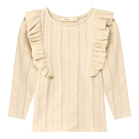 Fliink Blouse - Gabby - Zandschelp m. Pointelle - Fliink - 92 - Shirts
