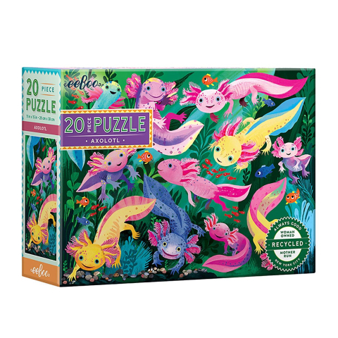Eeboo Puzzel - 20 Bakstenen - 28x38 cm - Axolotl - Eeboo - OneSize - Puzzels