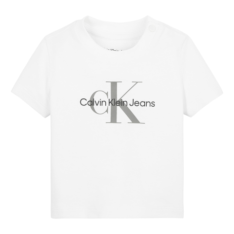 Calvin Klein T-Shirt - Monogrammen - Bright White - Calvin Klein - 62 - T-Shirts