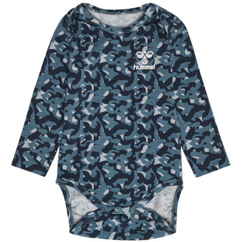 Hummel Romper l/s - hmlJansen - Parijse Nacht - Hummel - 74 - Rompers Lange Mouw