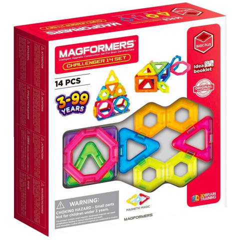 Magformers Magneetset - 14 Onderdelen - Challenger - Magformers - OneSize - Magnetisch speelgoed