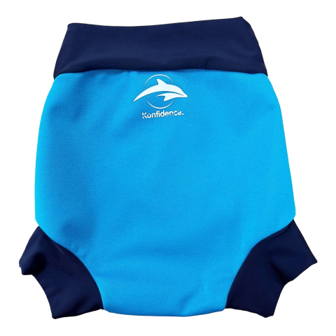 Konfidence Zwemluier - Nappy E-Flex - Cyaan/Navy - Konfidence - 12-18 mnd - Zwemluiers