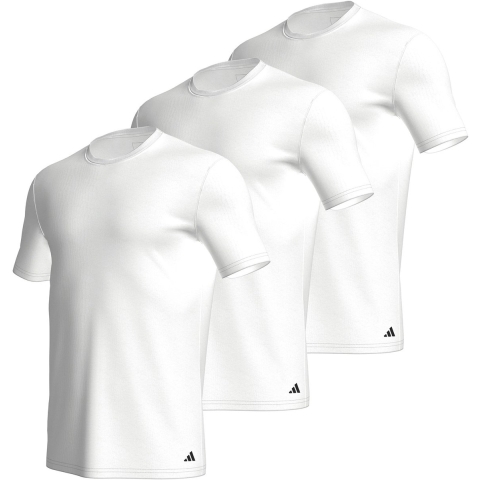 Adidas Sportswear- Active Core Cotton - Round Neck Shirts - Heren Ondershirt - Wit - Maat M