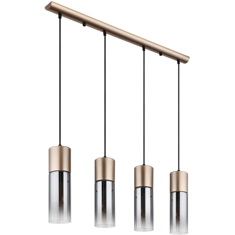 Globo - hanglamp - ANNIKA - bruin - glas - grote eettafellamp - E27 - 21000-4HCA
