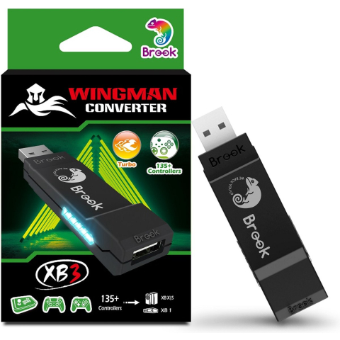 Brook Wingman XB3 Super Converter. Gebruik XBOX,PS3,PS4,PS5,Switch Controllers op de XBOX X|S|1 of PC